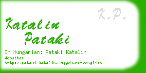 katalin pataki business card
